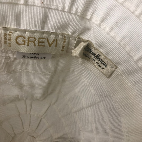 Grevi Cream Striped Cotton Blend Bucket Hat main image 4